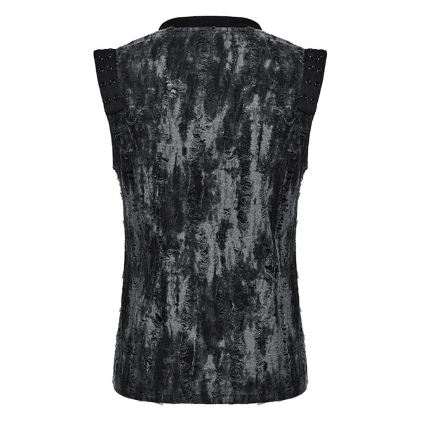 Débardeur à effet déchiré et délavé Débardeur à effet déchiré et délavé