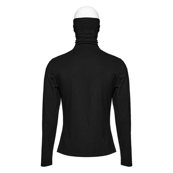 T-shirt col masque à spikes