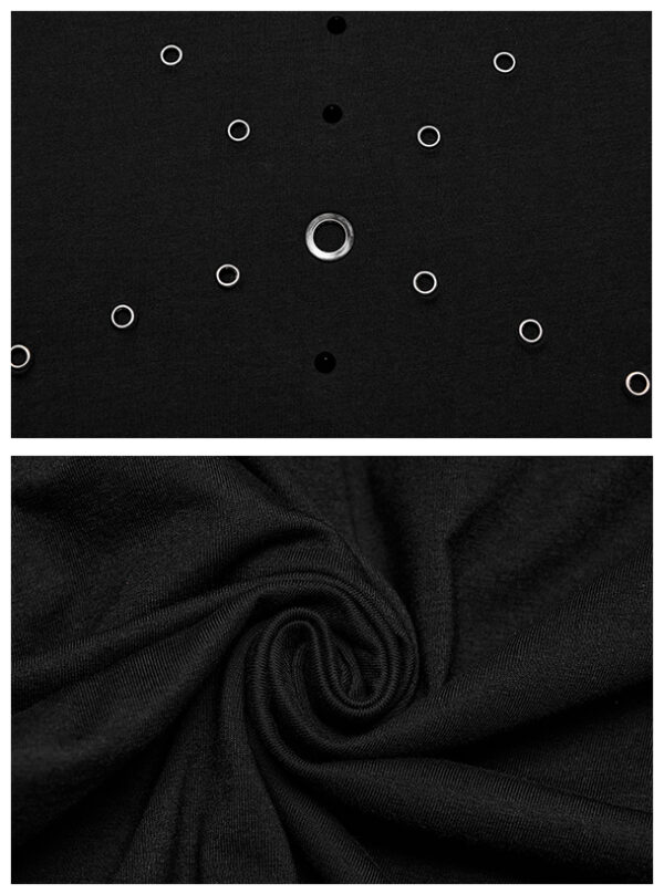 T-shirt col masque à spikes