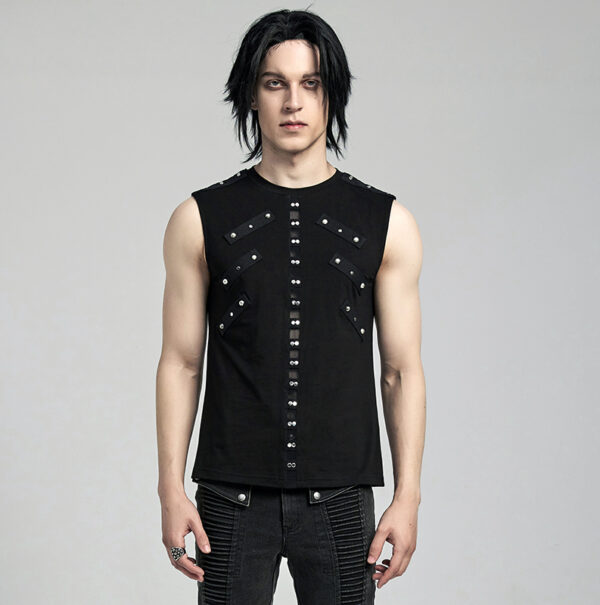 Débardeur à clous et résille