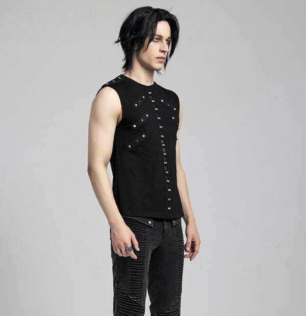 Débardeur à clous et résille
