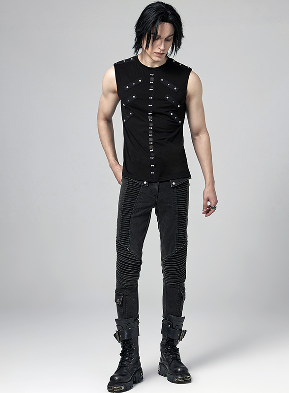 Débardeur à clous et résille