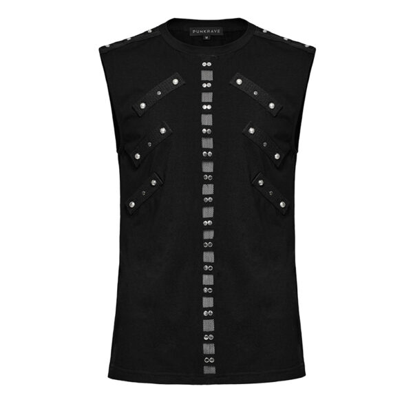 Débardeur à clous et résille