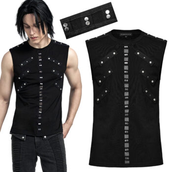 Débardeur à clous et résille