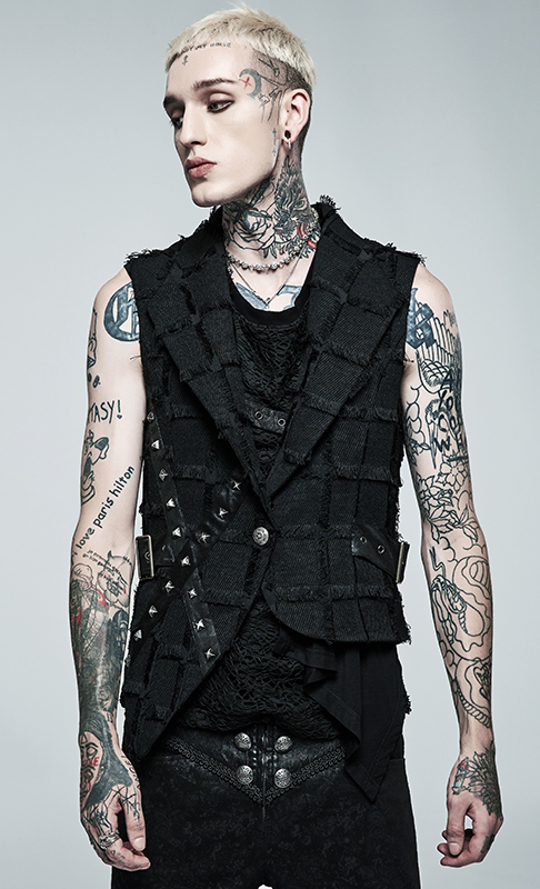 Gilet destroy dos nu à sangles Gilet destroy dos nu à sangles