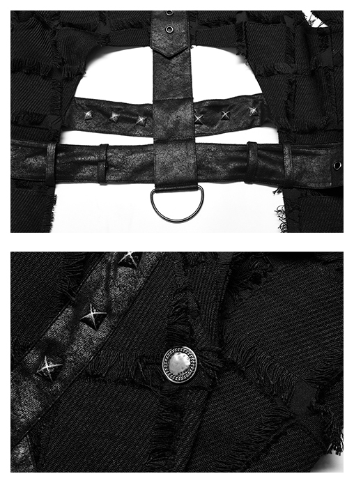 Gilet destroy dos nu à sangles Gilet destroy dos nu à sangles