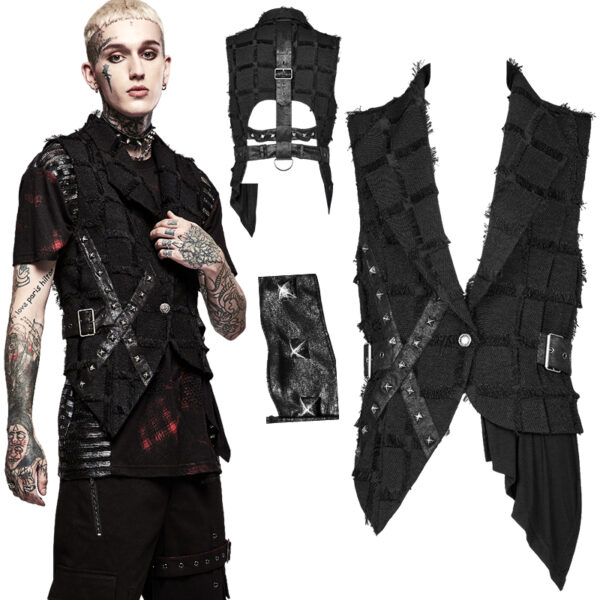 Gilet destroy dos nu à sangles Gilet destroy dos nu à sangles