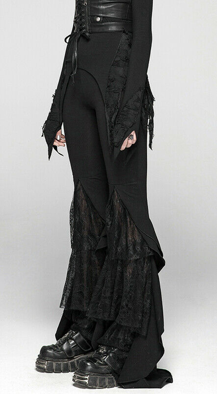 Pantalon évasé à volants et traîne Pantalon évasé à volants et traîne