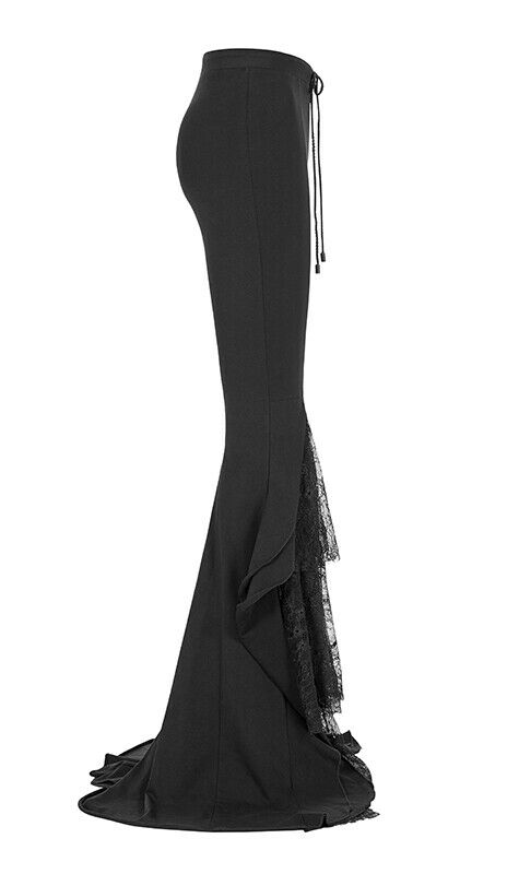 Pantalon évasé à volants et traîne Pantalon évasé à volants et traîne