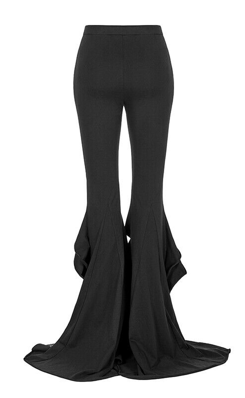 Pantalon évasé à volants et traîne Pantalon évasé à volants et traîne