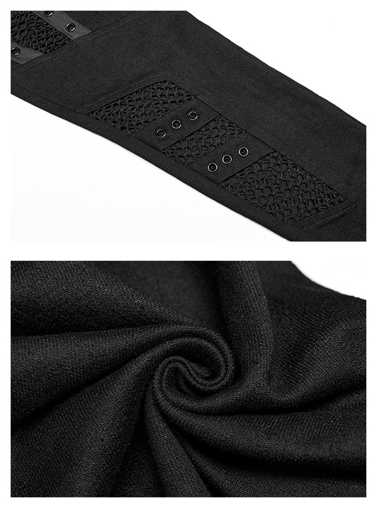 Jeans guerrière sexy à résille et sangles Jeans guerrière sexy à résille et sangles