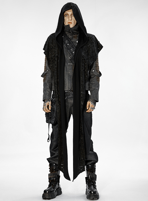 Écharpe à capuche à effet déchiré