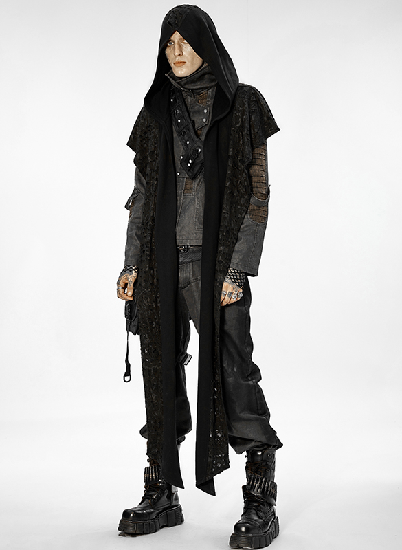 Écharpe à capuche à effet déchiré