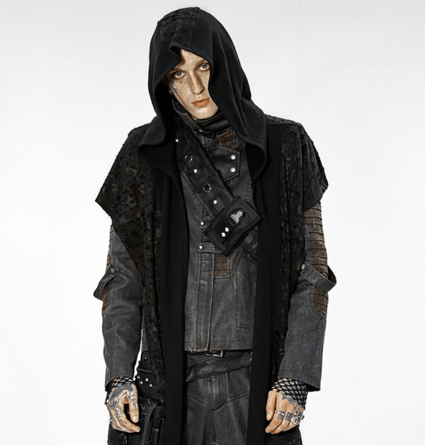 Écharpe à capuche à effet déchiré