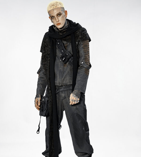 Écharpe à capuche à effet déchiré