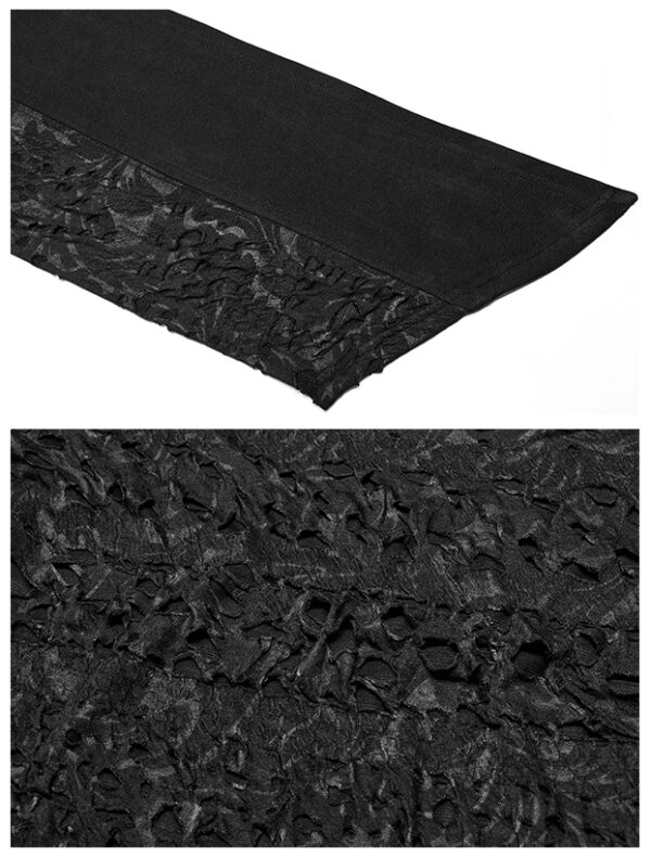 Écharpe à capuche à effet déchiré