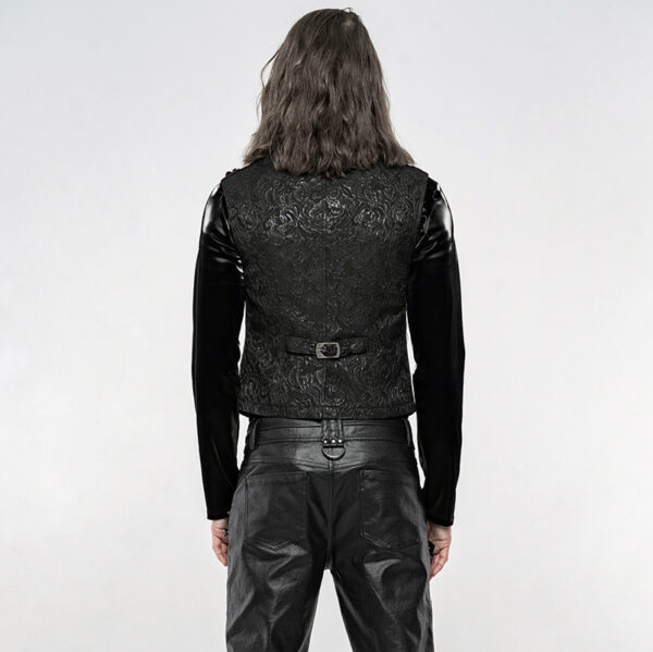 Gilet jacquard officier Noir