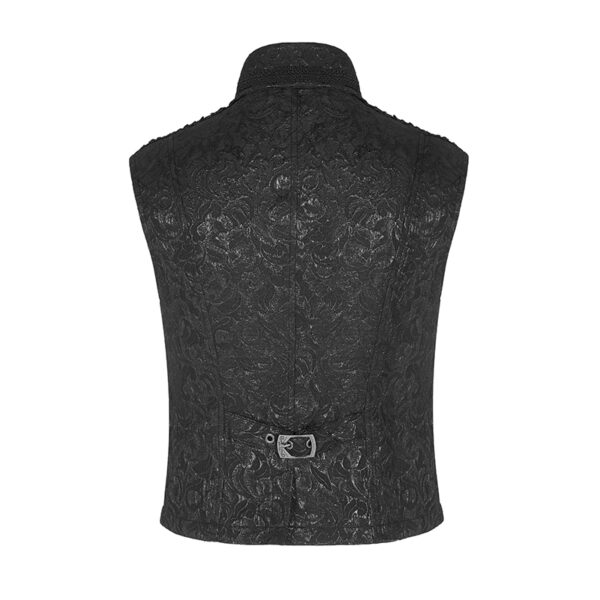 Gilet jacquard officier Noir