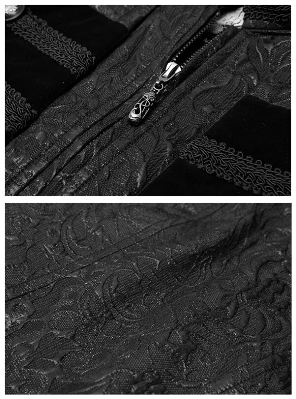 Gilet jacquard officier Noir