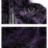 Manteau court en fausse fourrure Violet