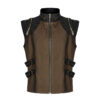 Veste steampunk à fermetures éclair bronze Veste steampunk à fermetures éclair bronze