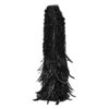 Jupe longue à plumes et sequins noire