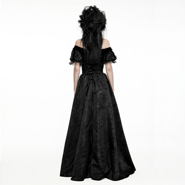 Robe de mariée romantique en jacquard noir