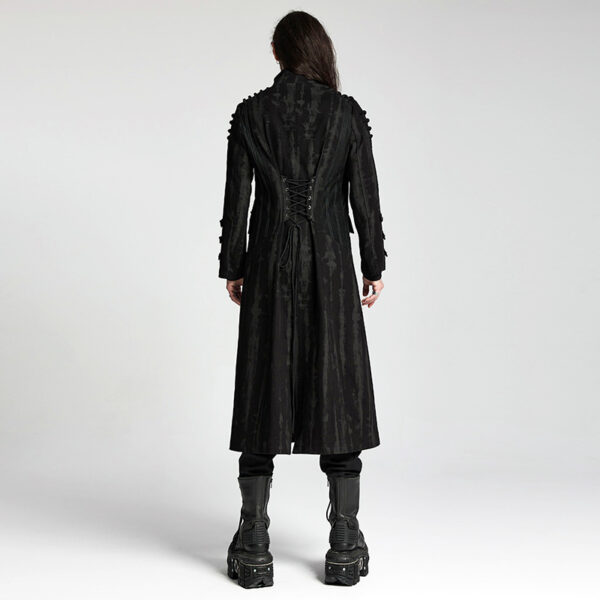 Manteau à rayures délavées et clous Manteau à rayures délavées et clous