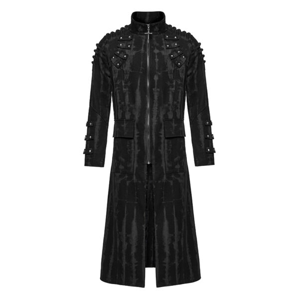 Manteau à rayures délavées et clous Manteau à rayures délavées et clous